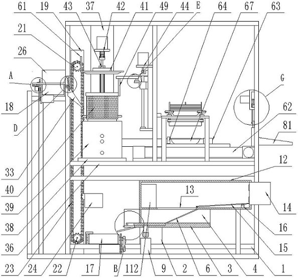 Assembly line type full-automatic dumpling cooking machine