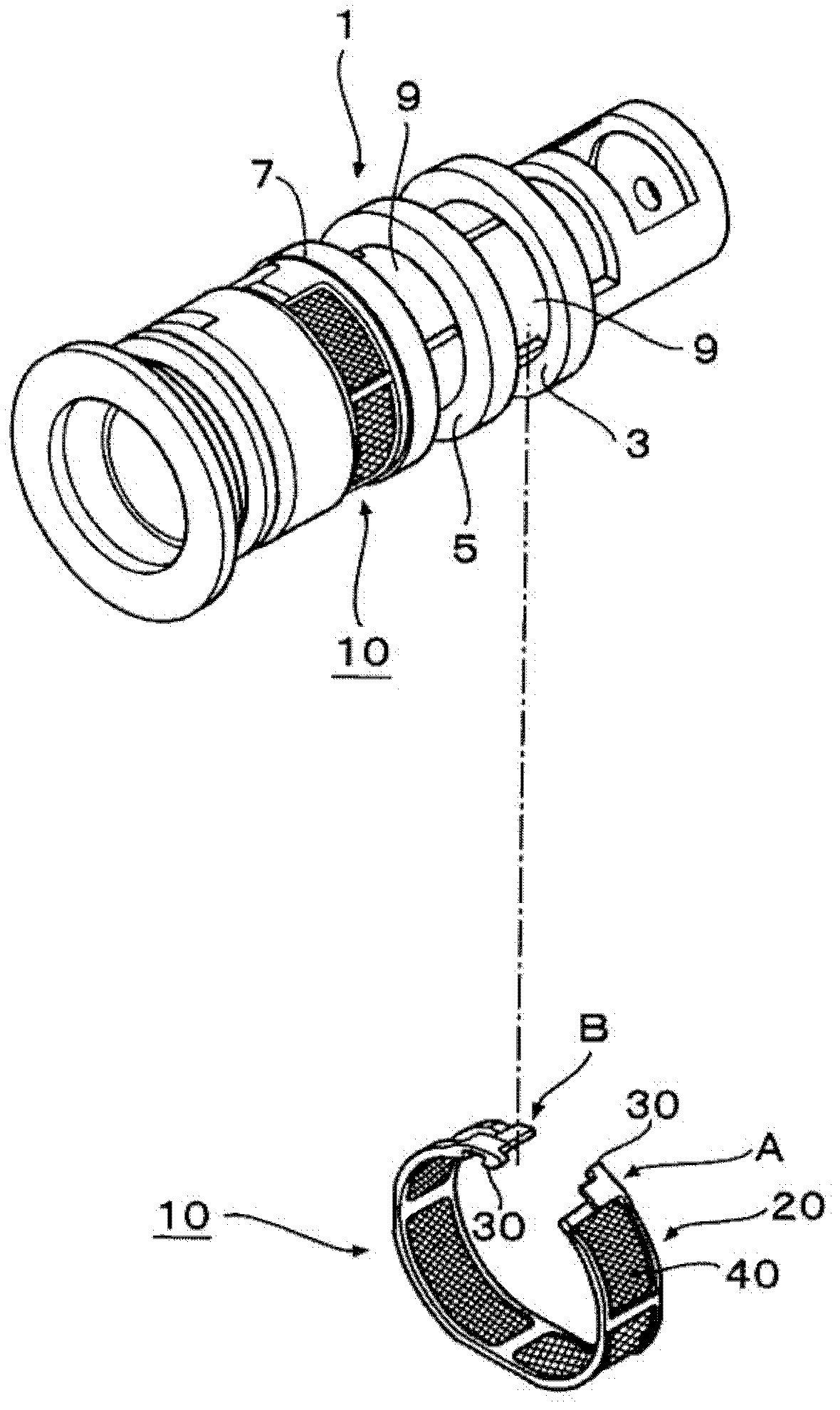 Control valve filter device