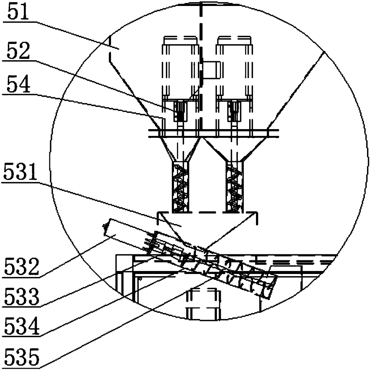 An automatic weighing and placing machine