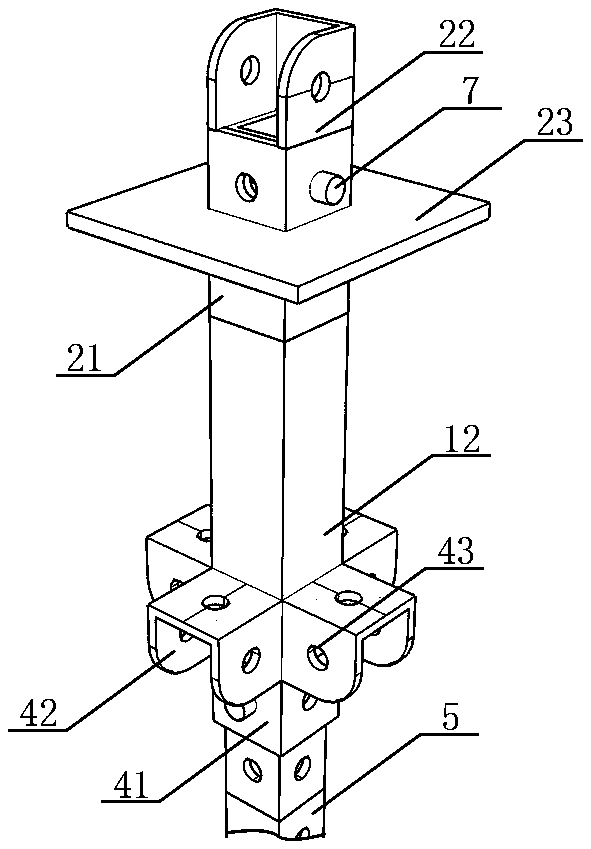 Positioning support rod with same joint and support structure thereof