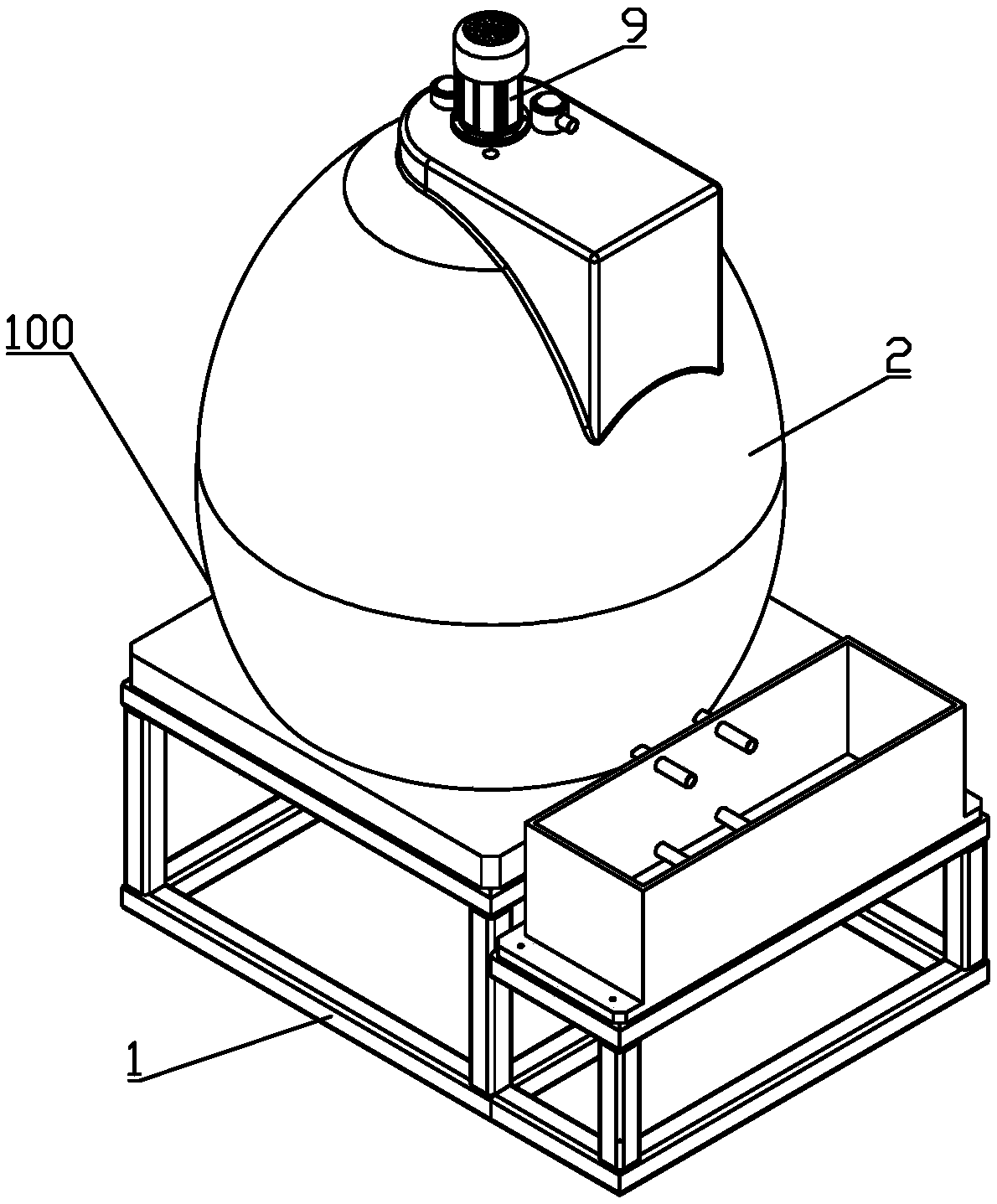 Simulating system of sludge digestion tank