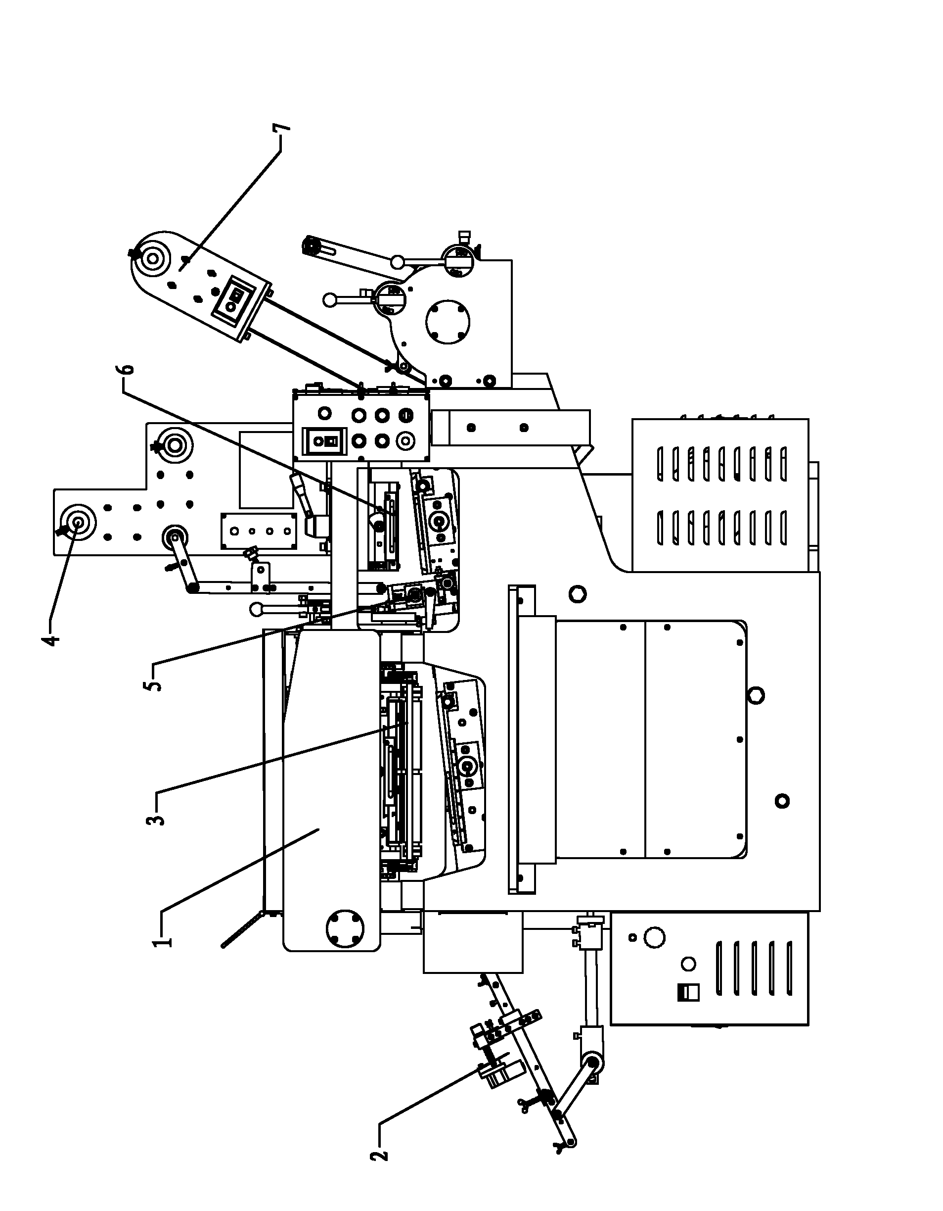 Batch-type label printing machine with laminating device