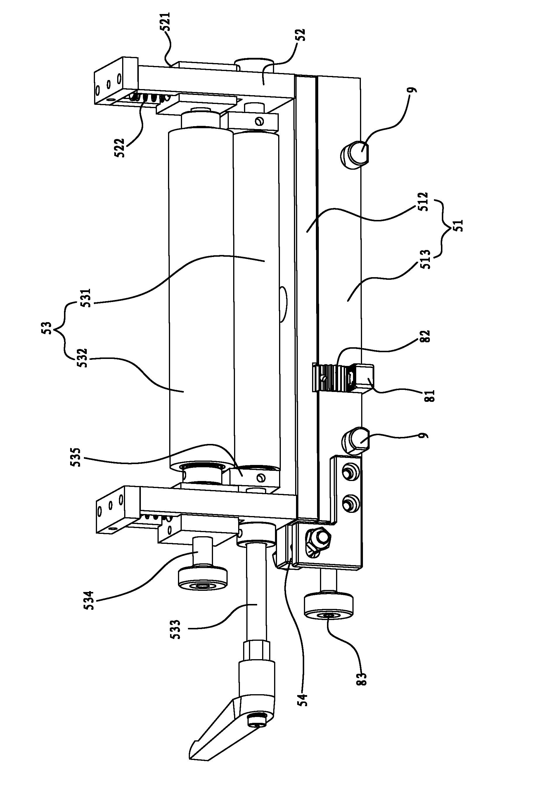 Batch-type label printing machine with laminating device