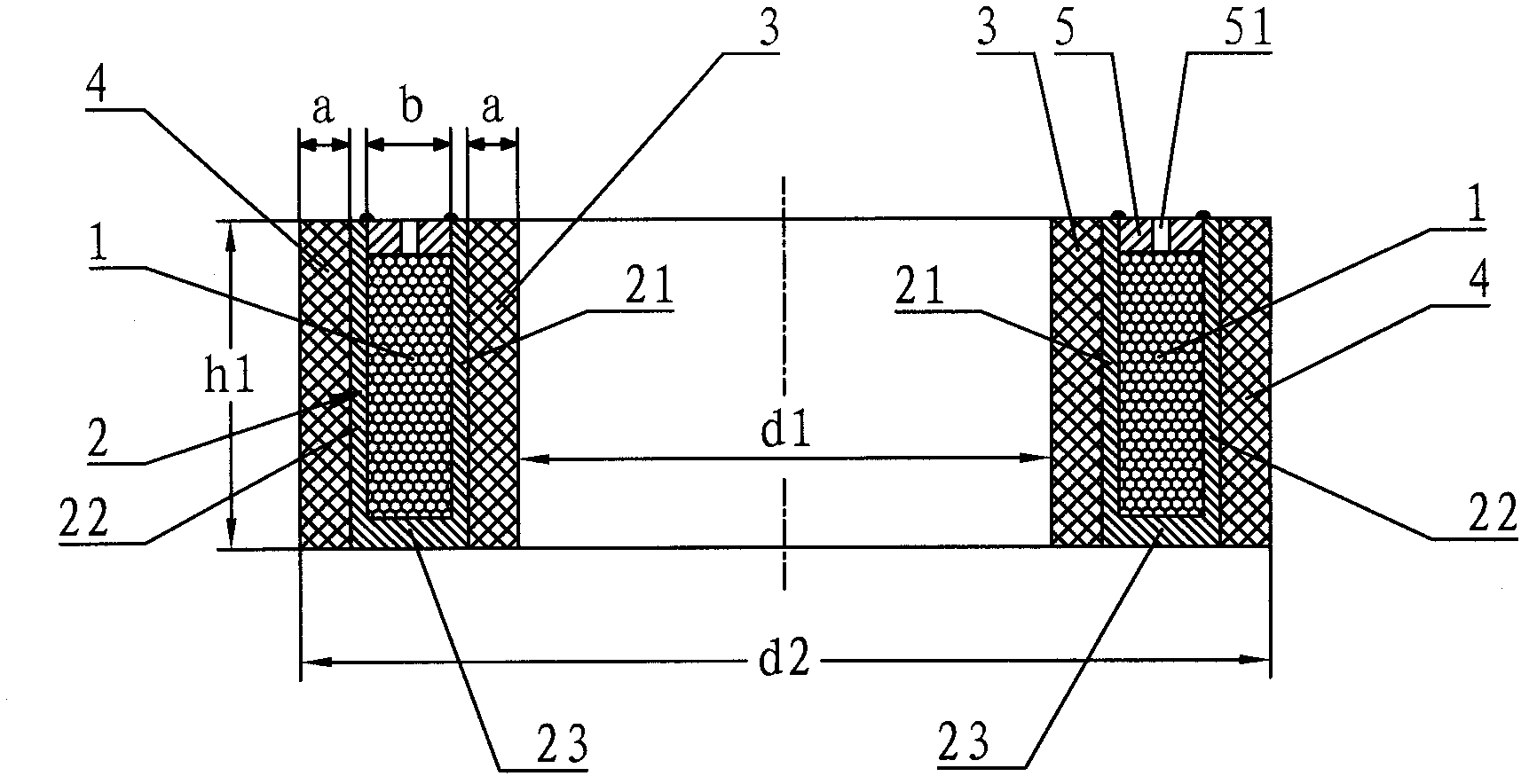 Sealing device for graphite pipe type heat exchanger tube sheet and heat exchange pipe