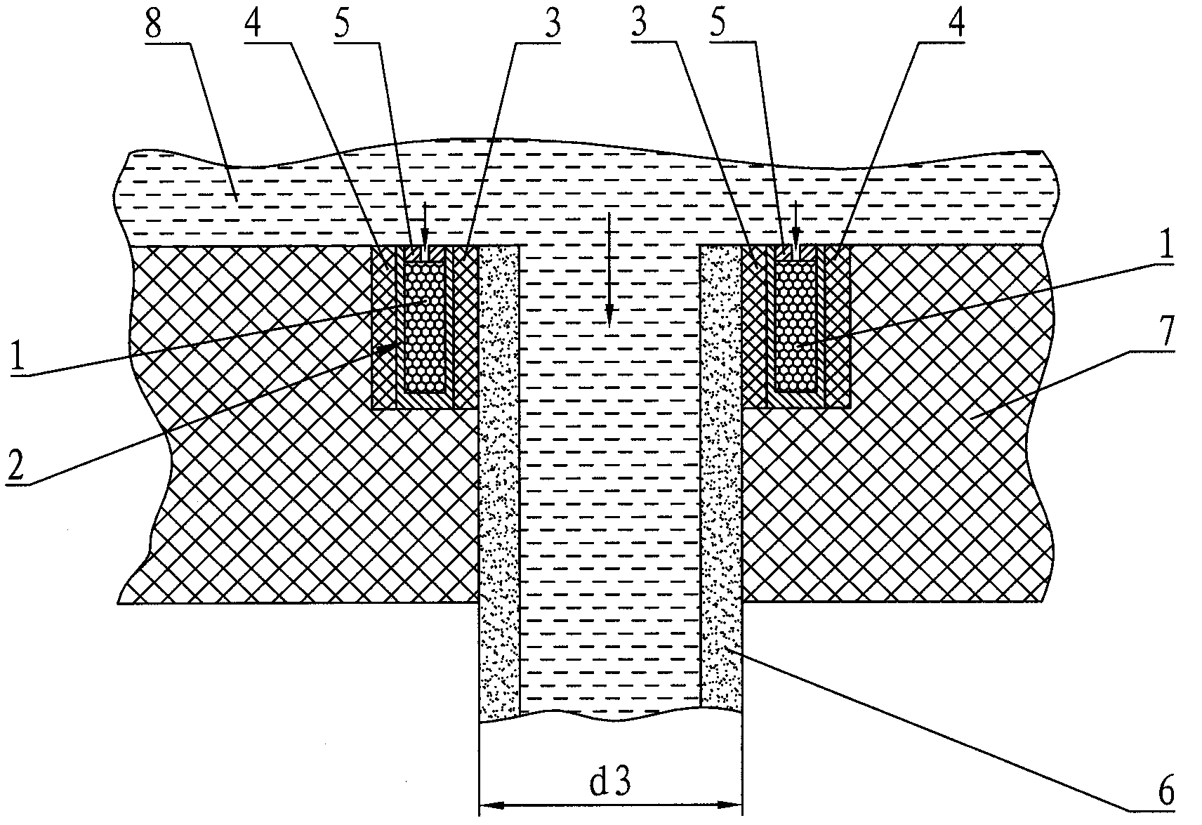 Sealing device for graphite pipe type heat exchanger tube sheet and heat exchange pipe