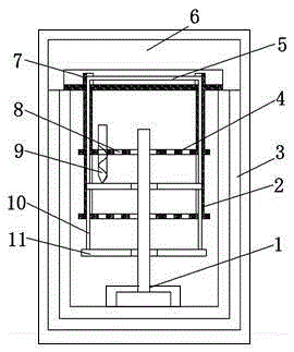 A multi-layer heat treatment hanger furnace