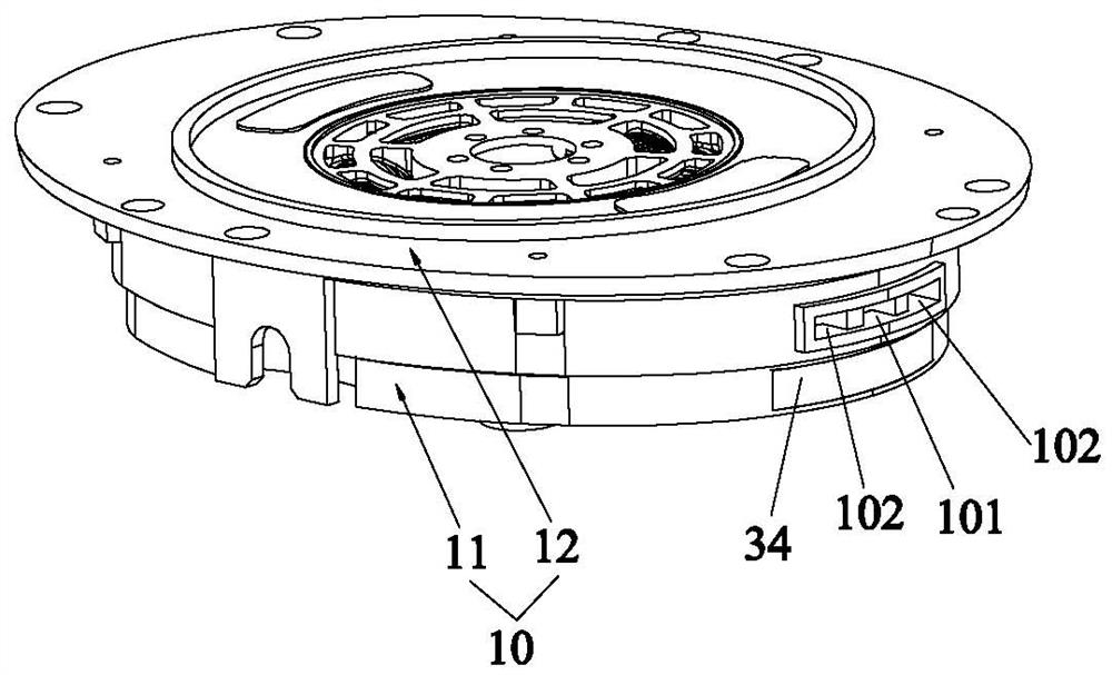 Three-sound-cavity frequency division horn module