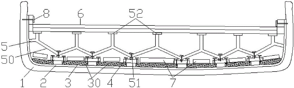 Multilayer buffering guiding car front bumper structure