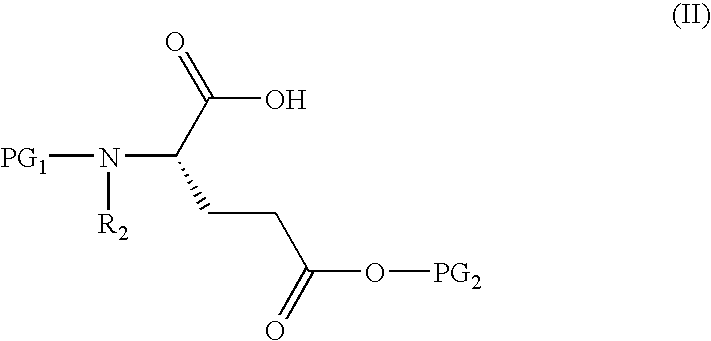 Methods for preparing glutamic acid derivatives
