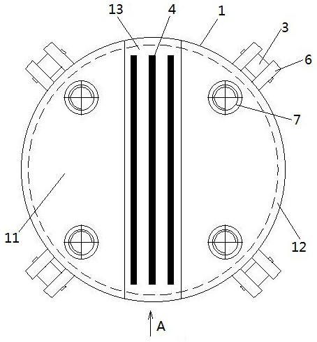 Novel supporting column porcelain bottle wire fixing and eddy current wire damage preventing device