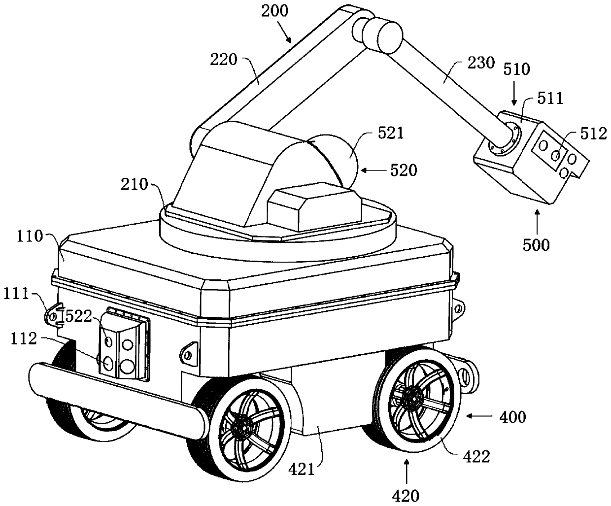 Petrochemical inspection robot and working method thereof