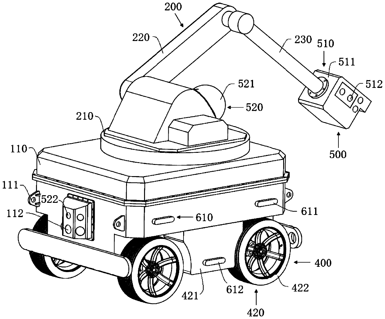 Petrochemical inspection robot and working method thereof