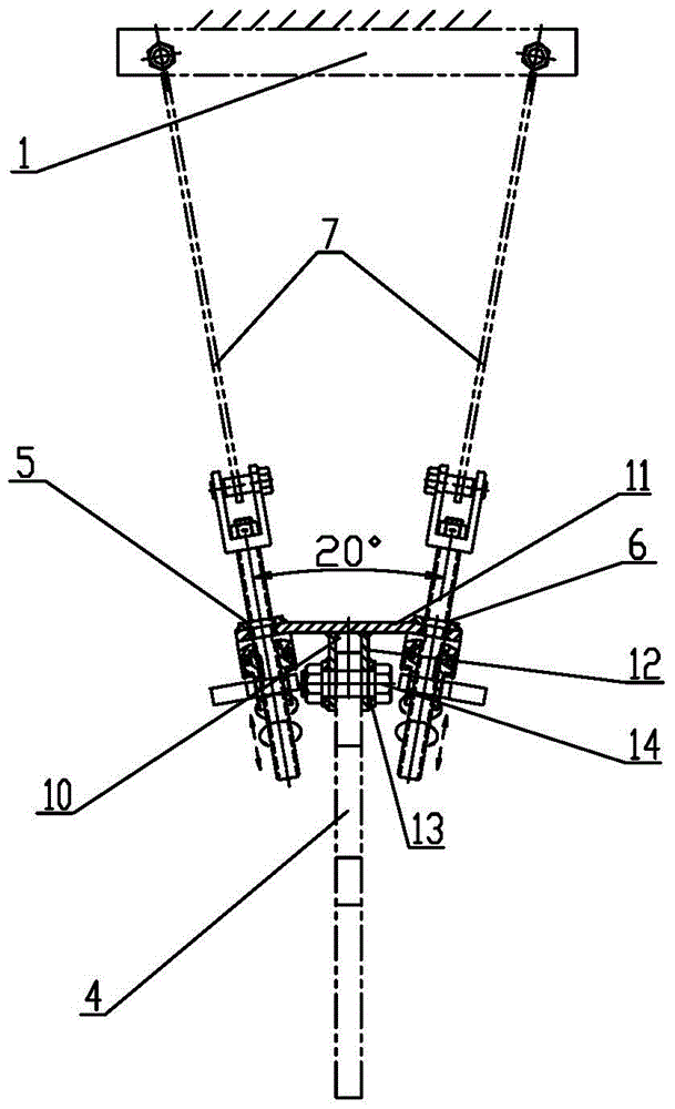 Special clamp for multiple divided conductor hot-line work lifting device