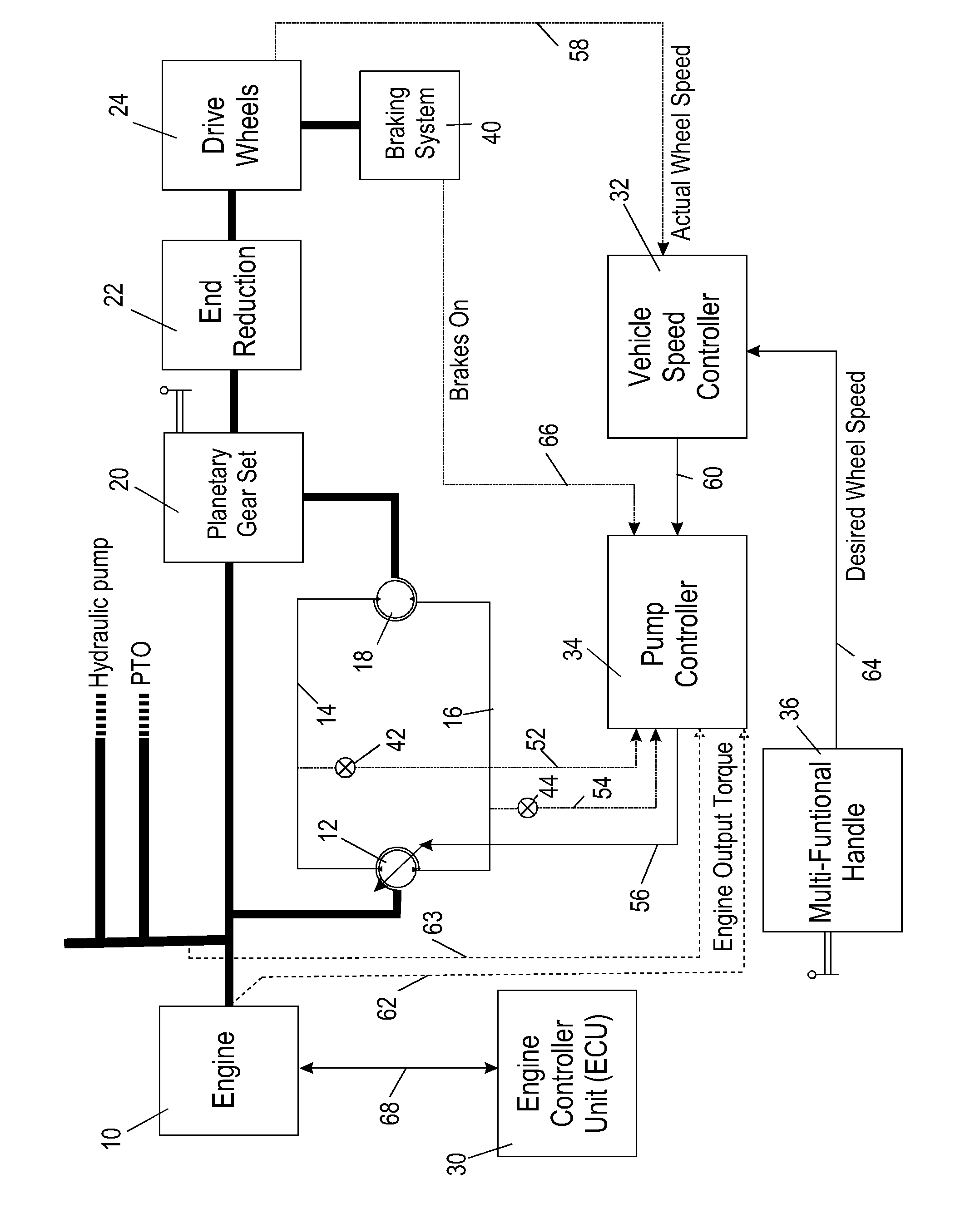 Agricultural vehicle with a continuously variable transmission