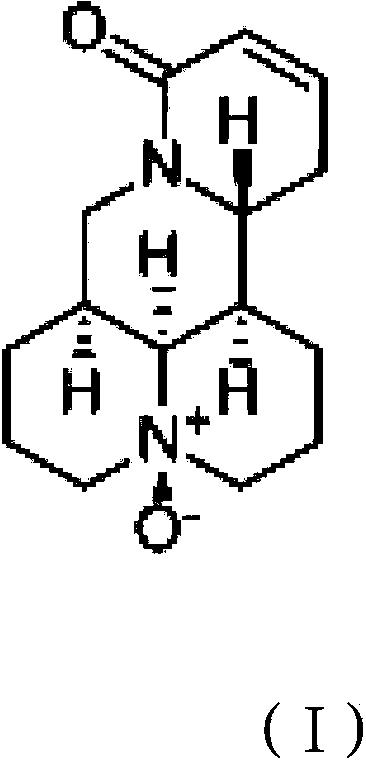 Salt of oxysophorcarpine derivative