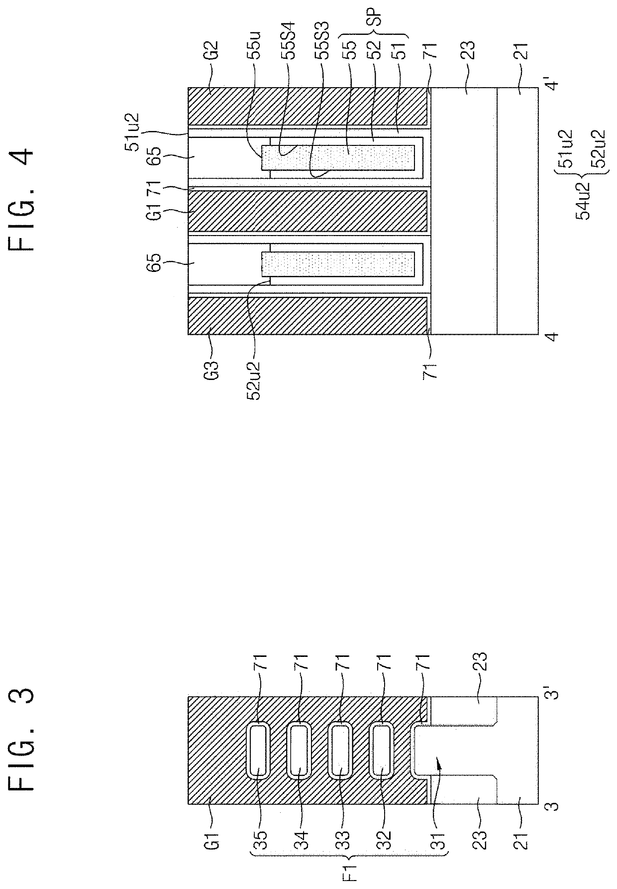 Semiconductor devices including separation structure