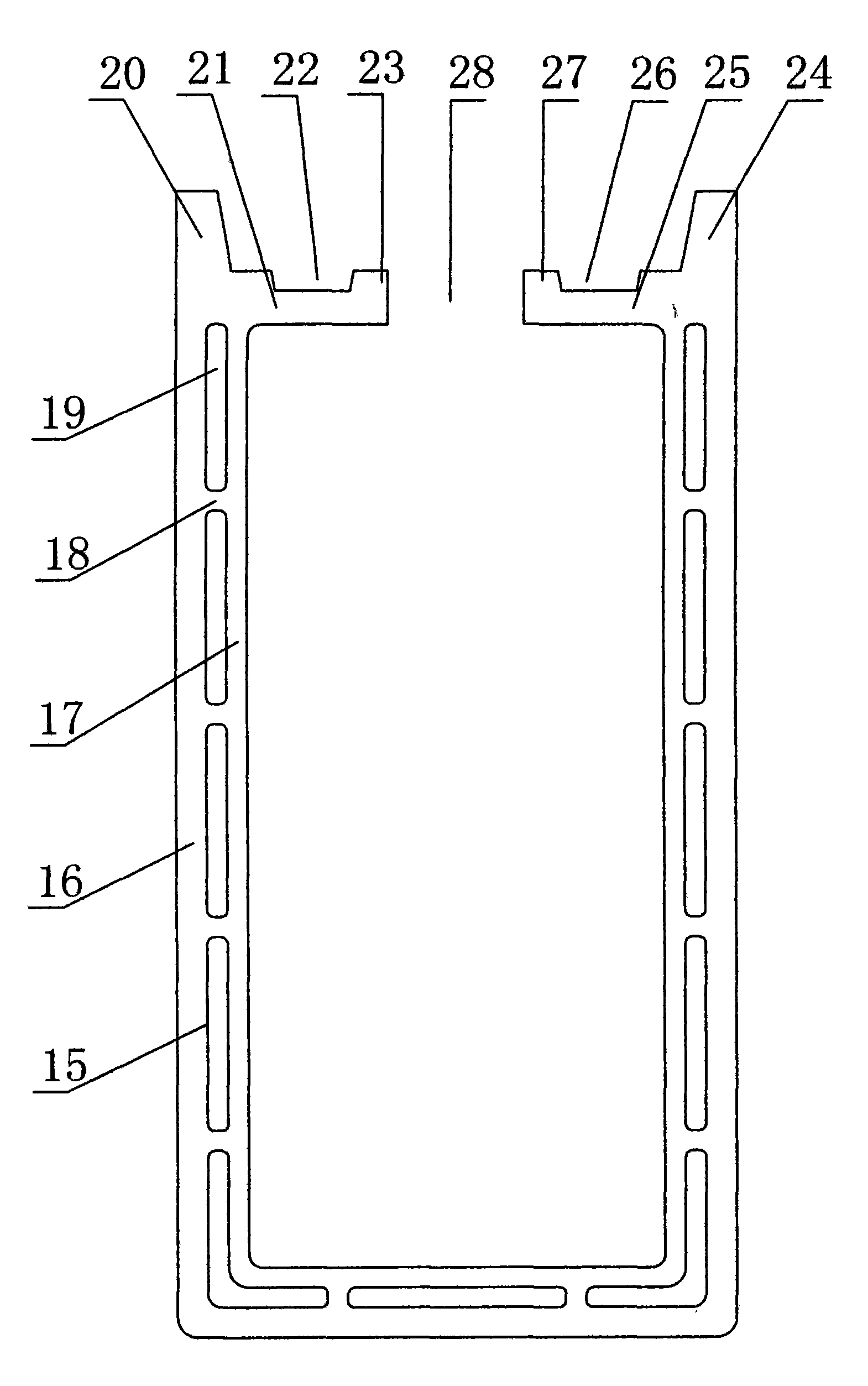 U-shaped polymer insulation profile and manufacturing method thereof