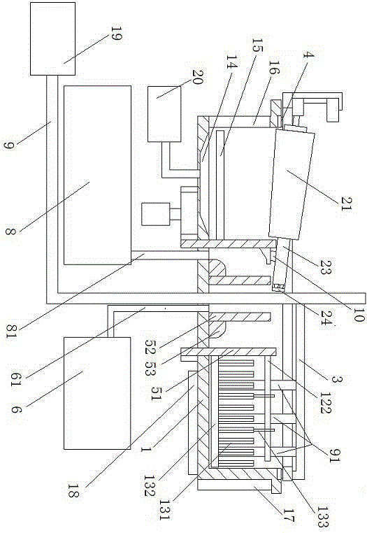 Recycling and reuse device for fine fibers in cardboard production wastewater