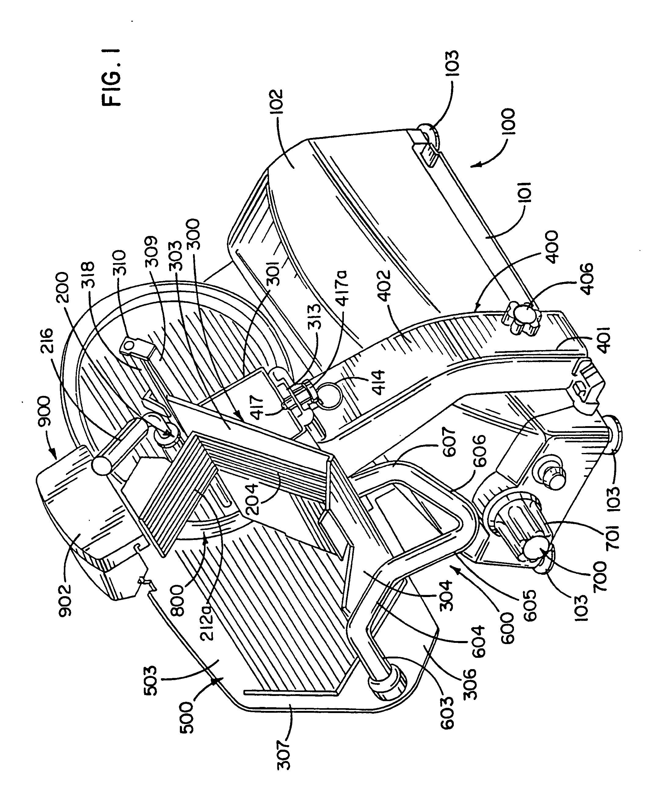 Slicing machine, method of use and components thereof