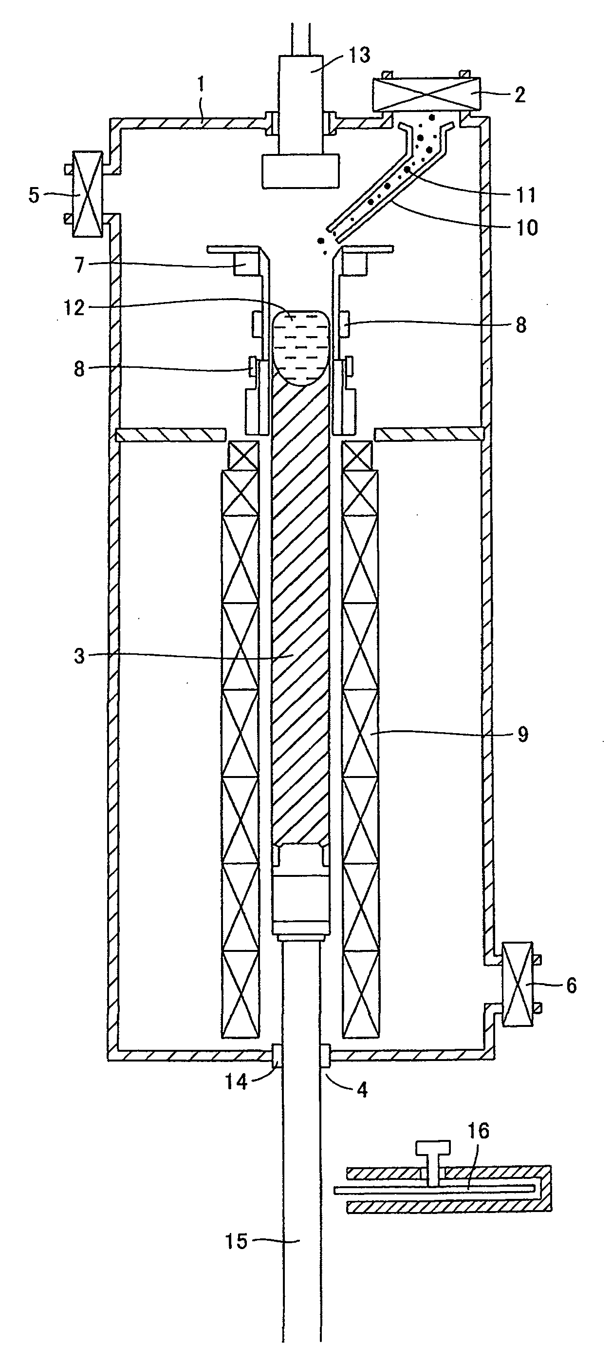 Casting method for polycrystalline silicon