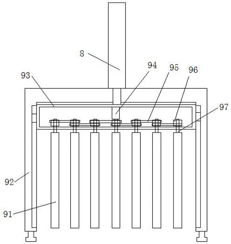 Full-automatic electric appliance part and component cleaning device