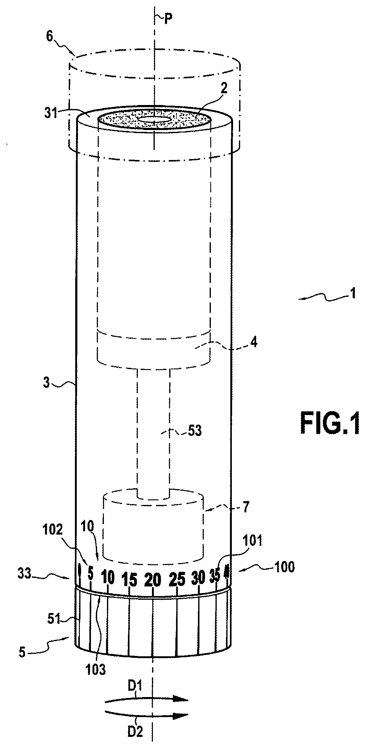 Applicator device with automatic retraction