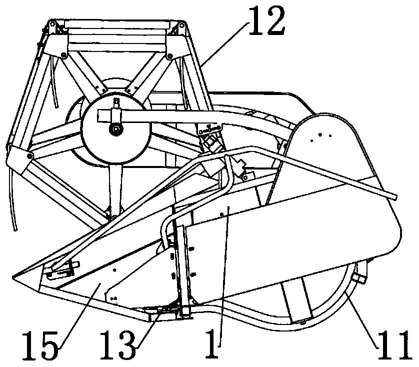 Bridge of combine harvester and combine harvester with bridge