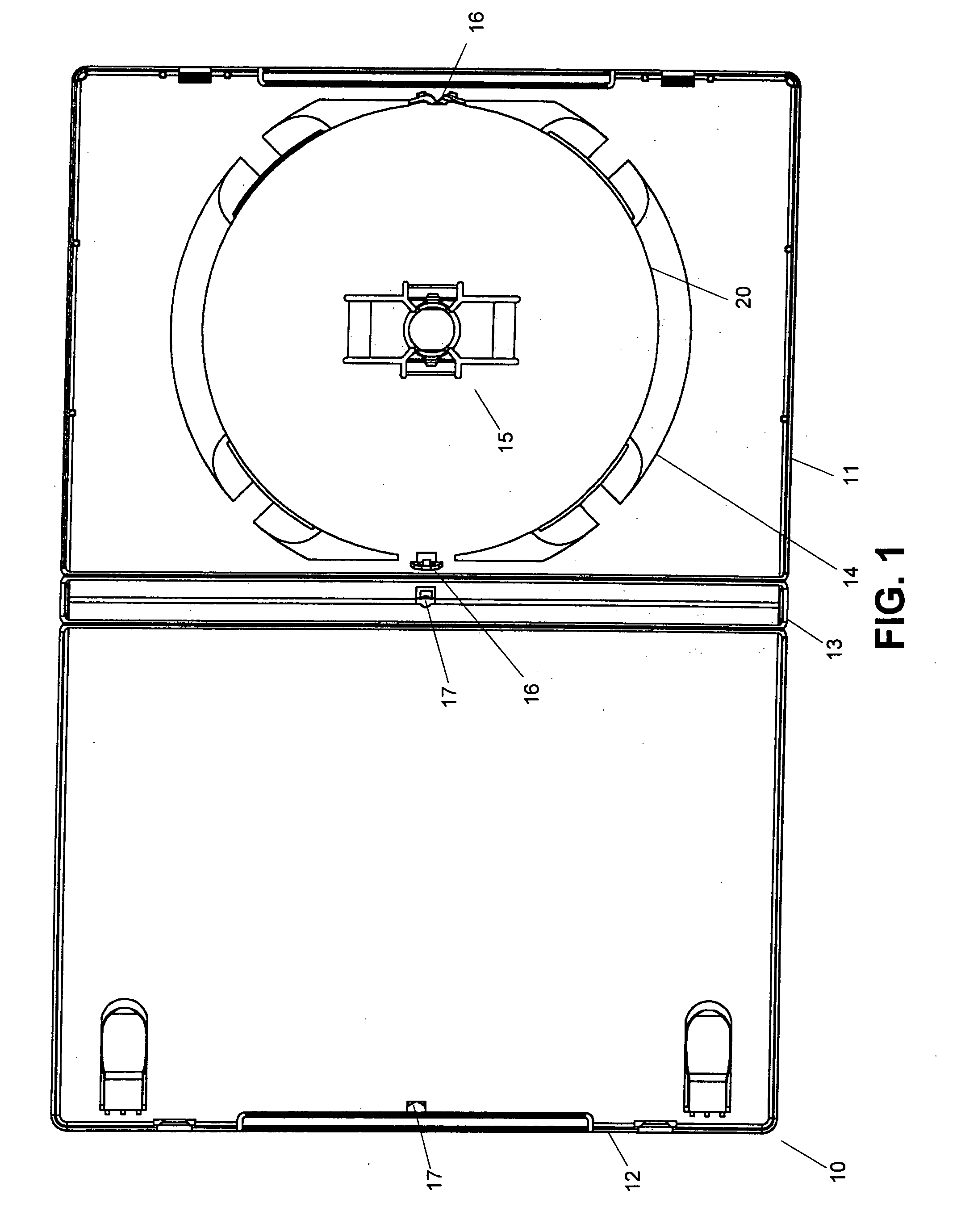 Apparatus for holding a media storage disk