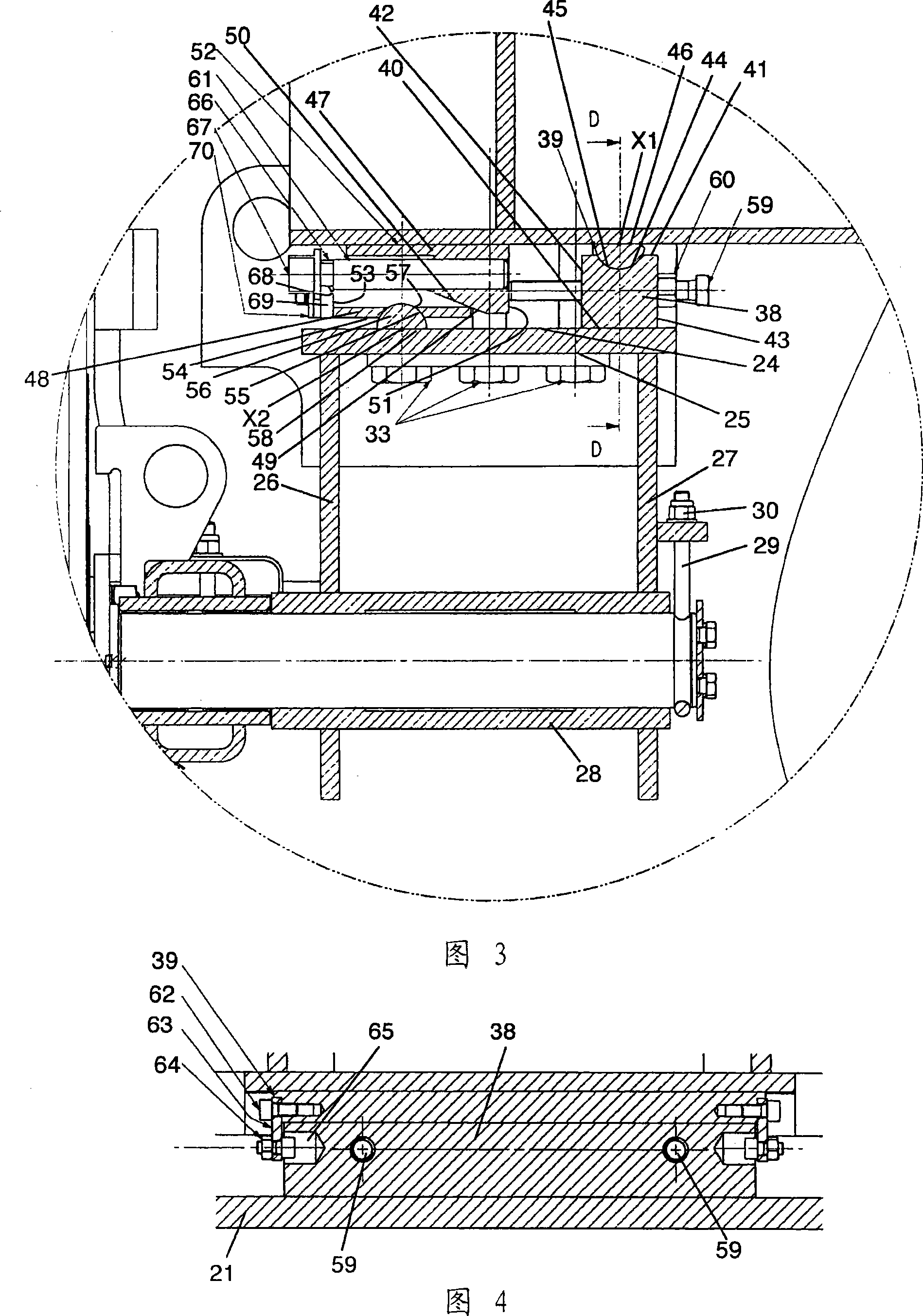 Mechanical device for adjusting a pulley array for supporting and guiding an overhead cable of a mechanical ascending system