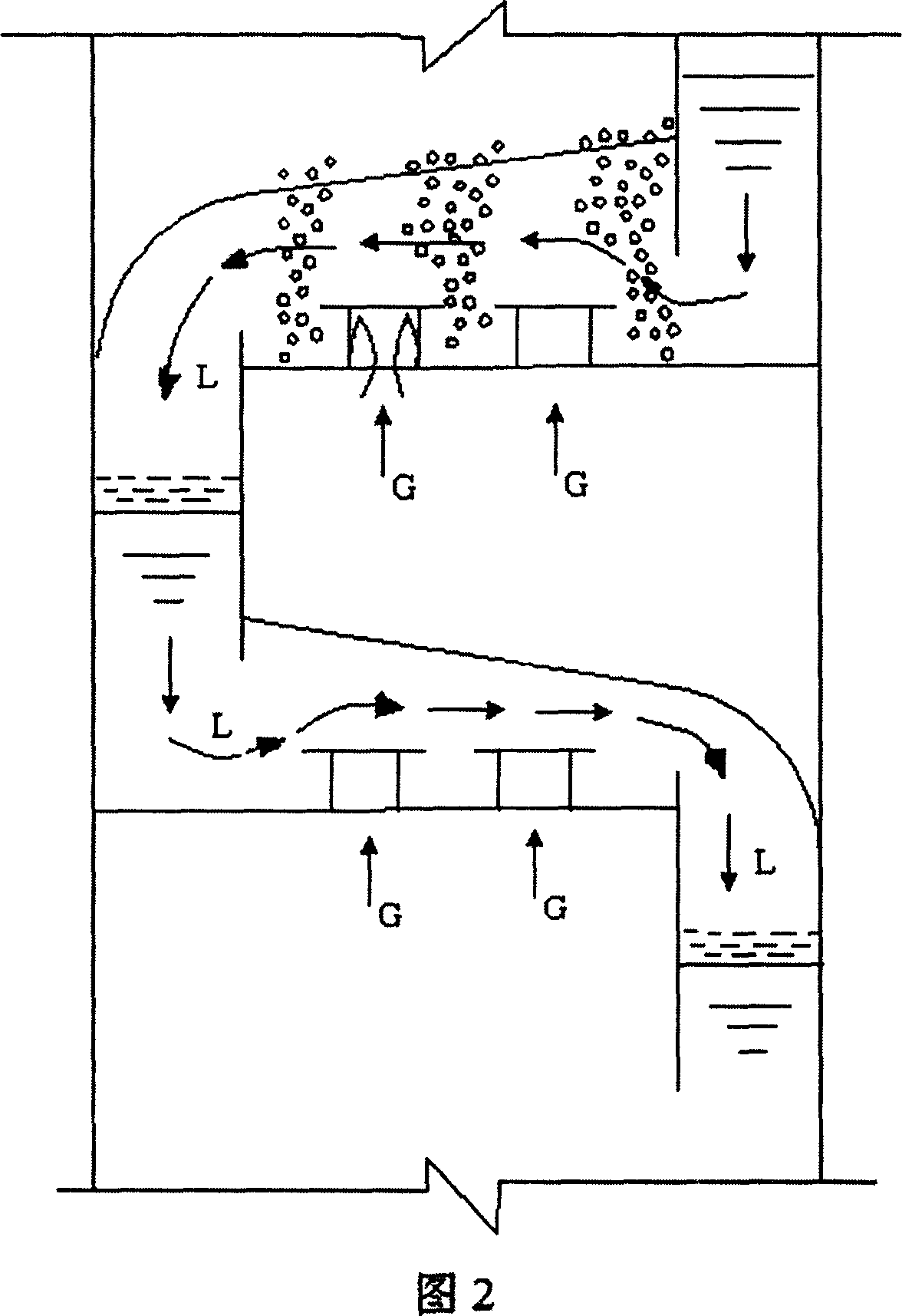 Spiral step falling distribution type separating tower column plate