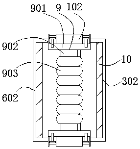 Spraying device for spring processing