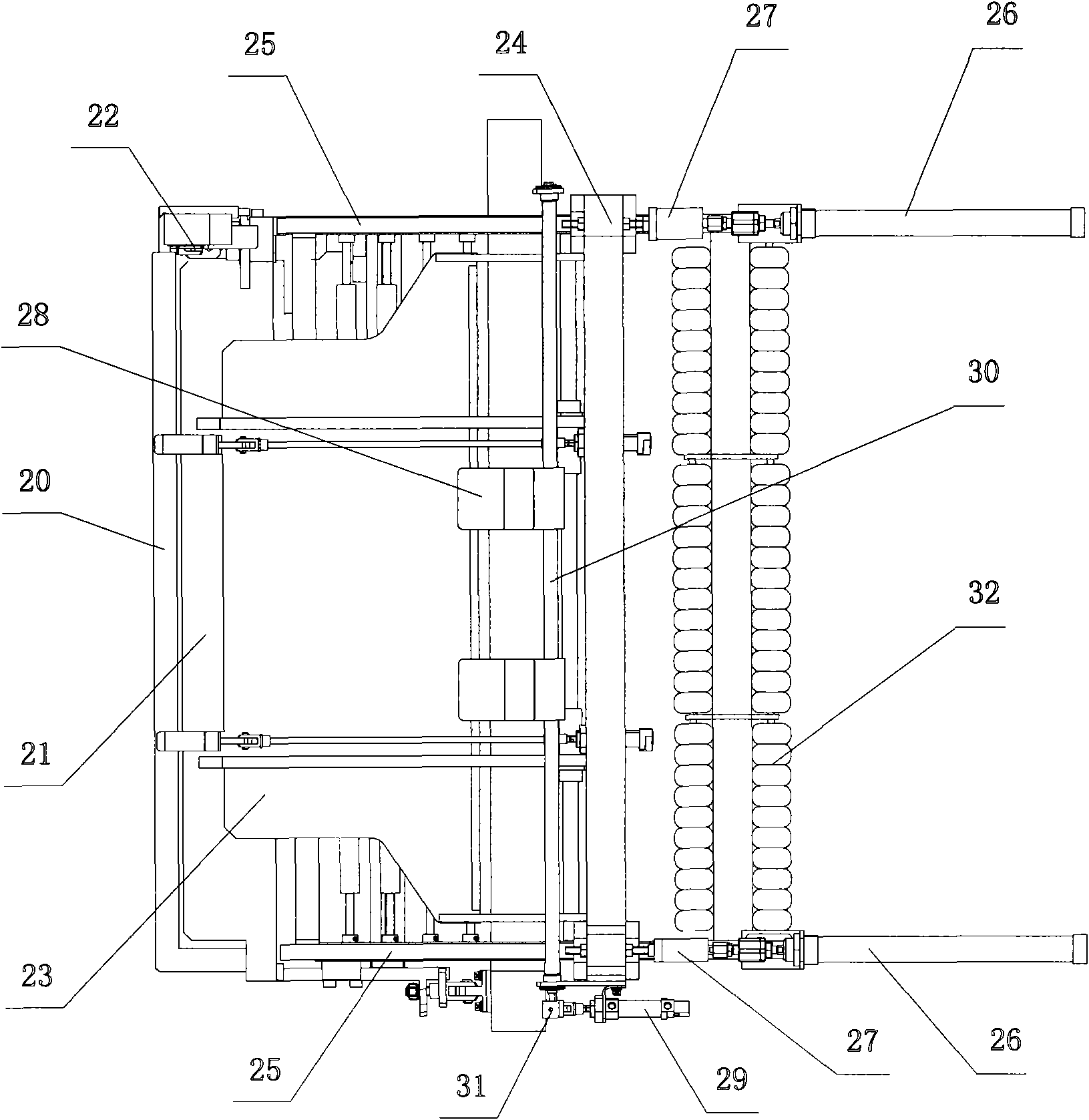 Feeding template used for automatic cutting of material and control method thereof