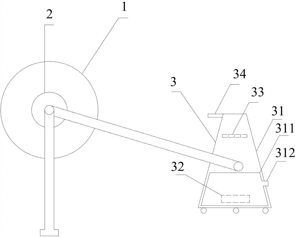 Electrostatic spinning continuous collection device