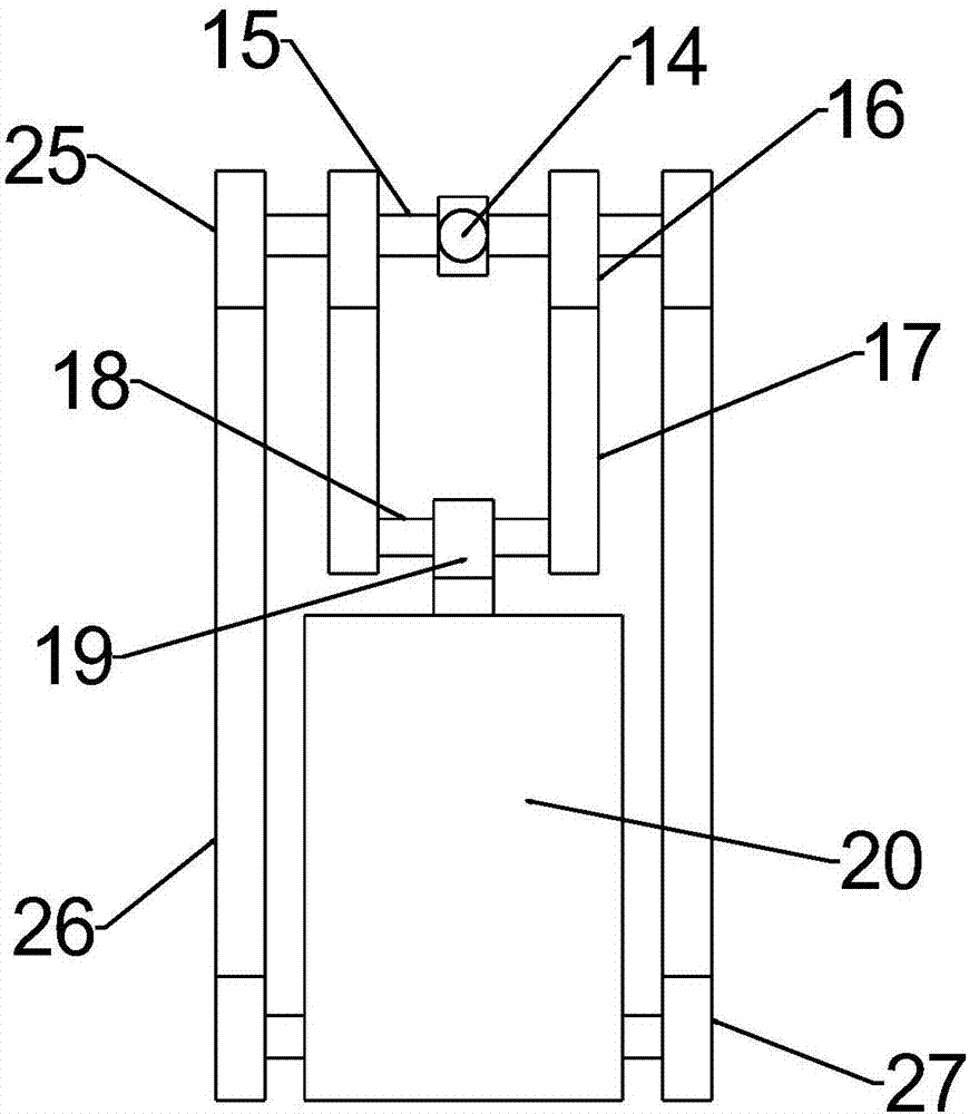 Material screening device capable of efficiently preventing dust and blockage