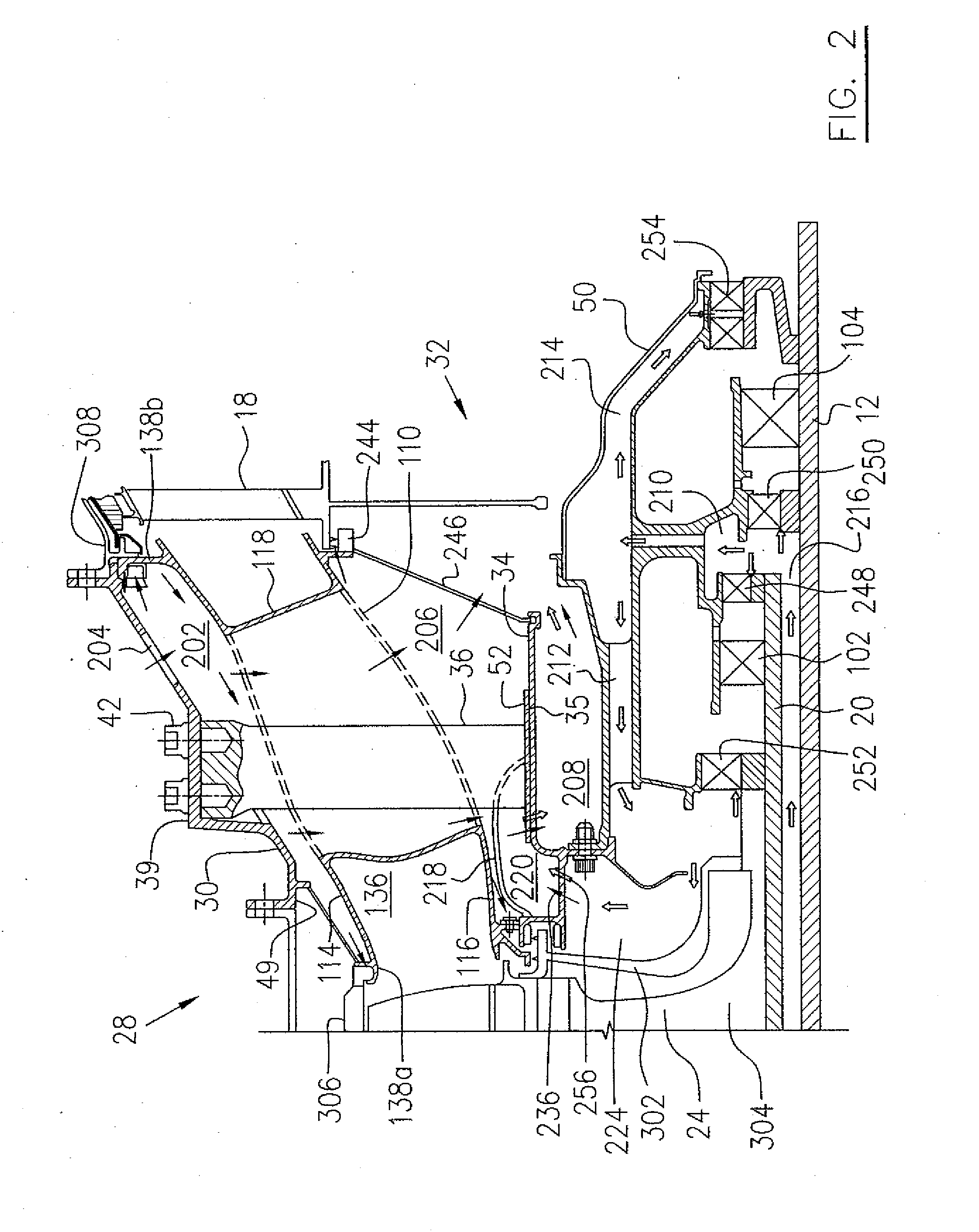 Cooling air system for mid turbine frame