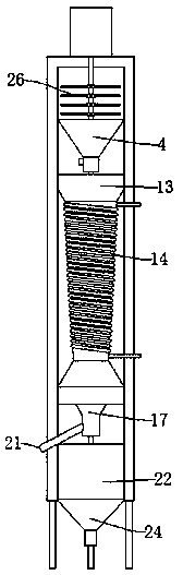 Silicon metal composite negative electrode material grinding device and grinding method thereof