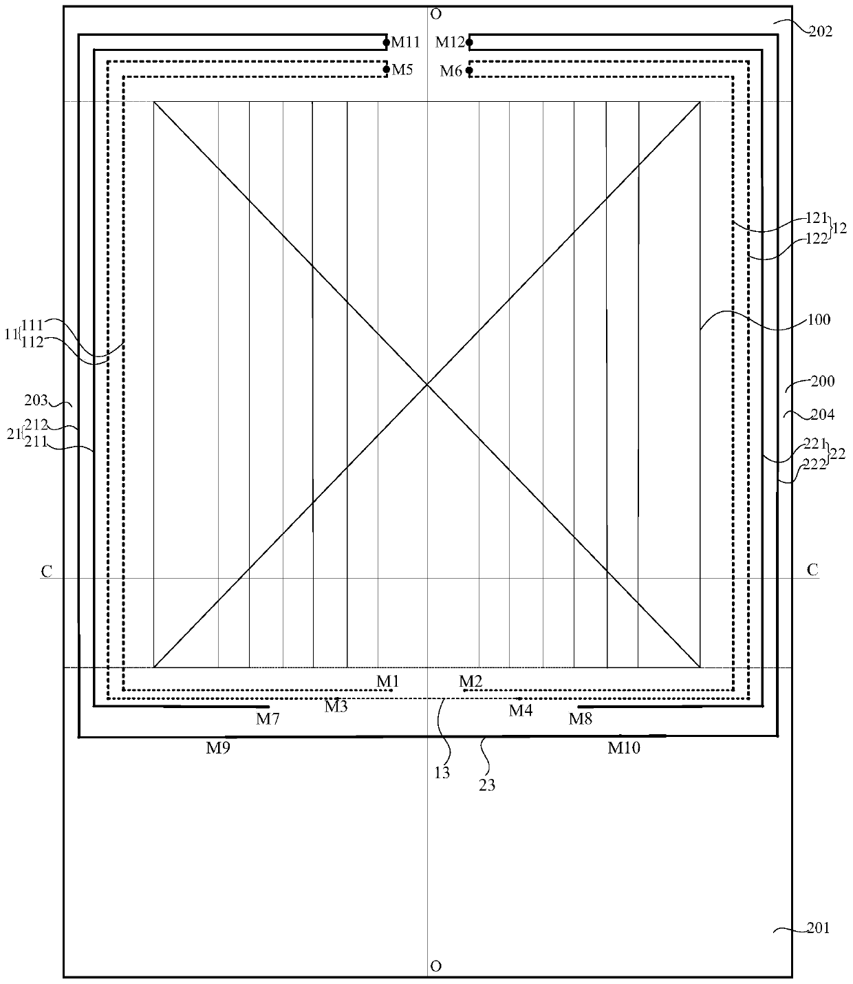 Display panel and crack detection method thereof and display device