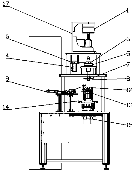 Automatic aligning mechanism for magnetic hysteresis power automatic detection mechanism of air conditioner compressor