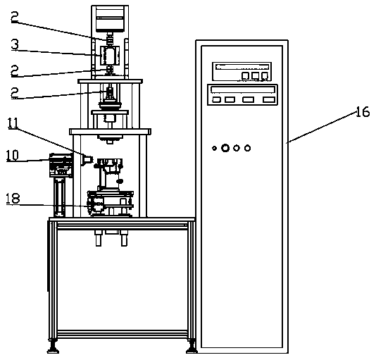 Automatic aligning mechanism for magnetic hysteresis power automatic detection mechanism of air conditioner compressor