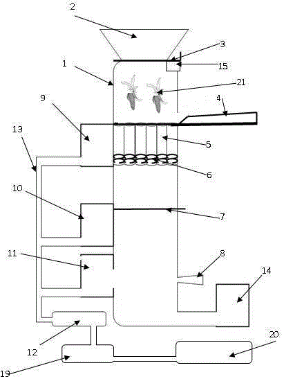 Efficient maize threshing device