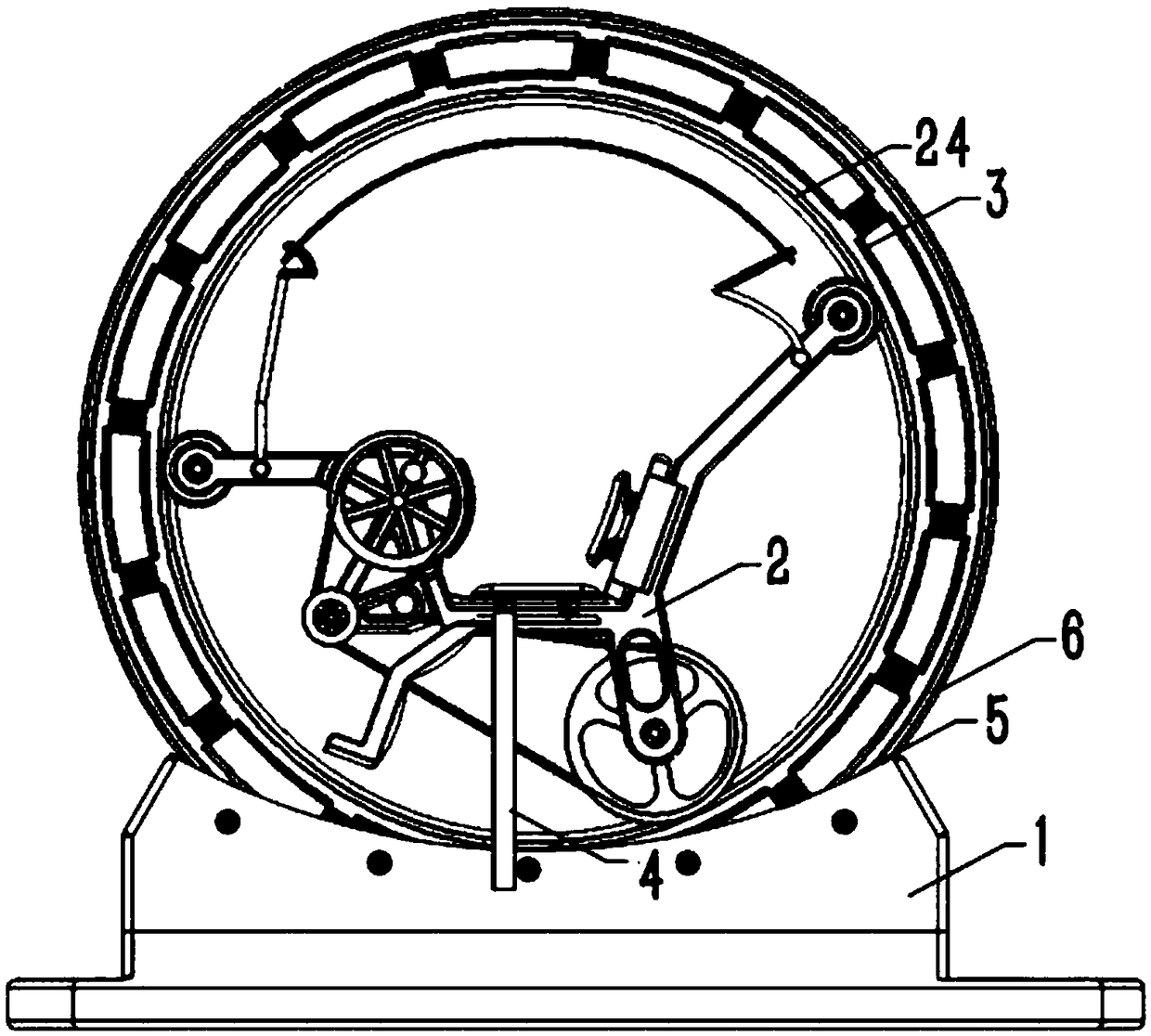 Use method of medical fixed base type wheel type sitting type fitness equipment