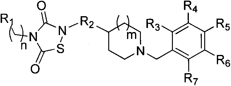 1,2,4-thiadiazole-3,5-dione derivatives, and pharmaceutical composition and application thereof