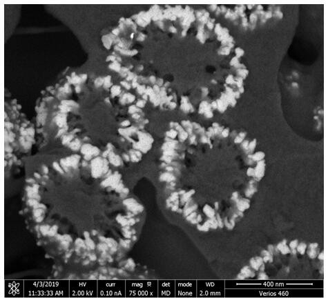 A ring-shaped nano-germanium dioxide/polyionic liquid composite material and its preparation method and application