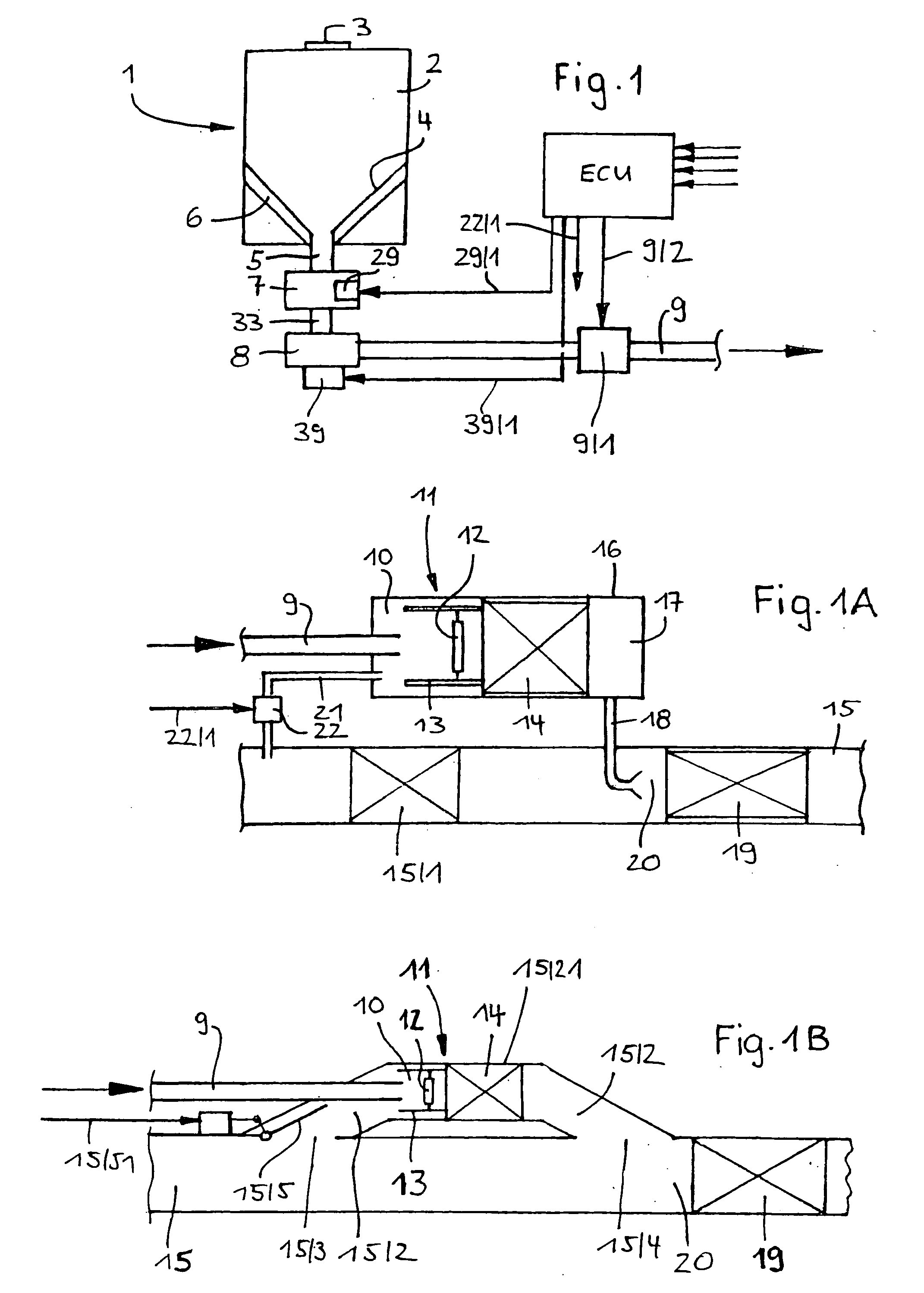 Device and method for producing ammonia from solid urea pellets