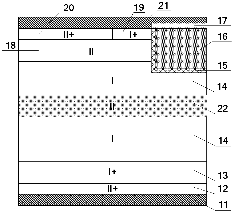 Insulated gate bipolar transistor with floating buried layer
