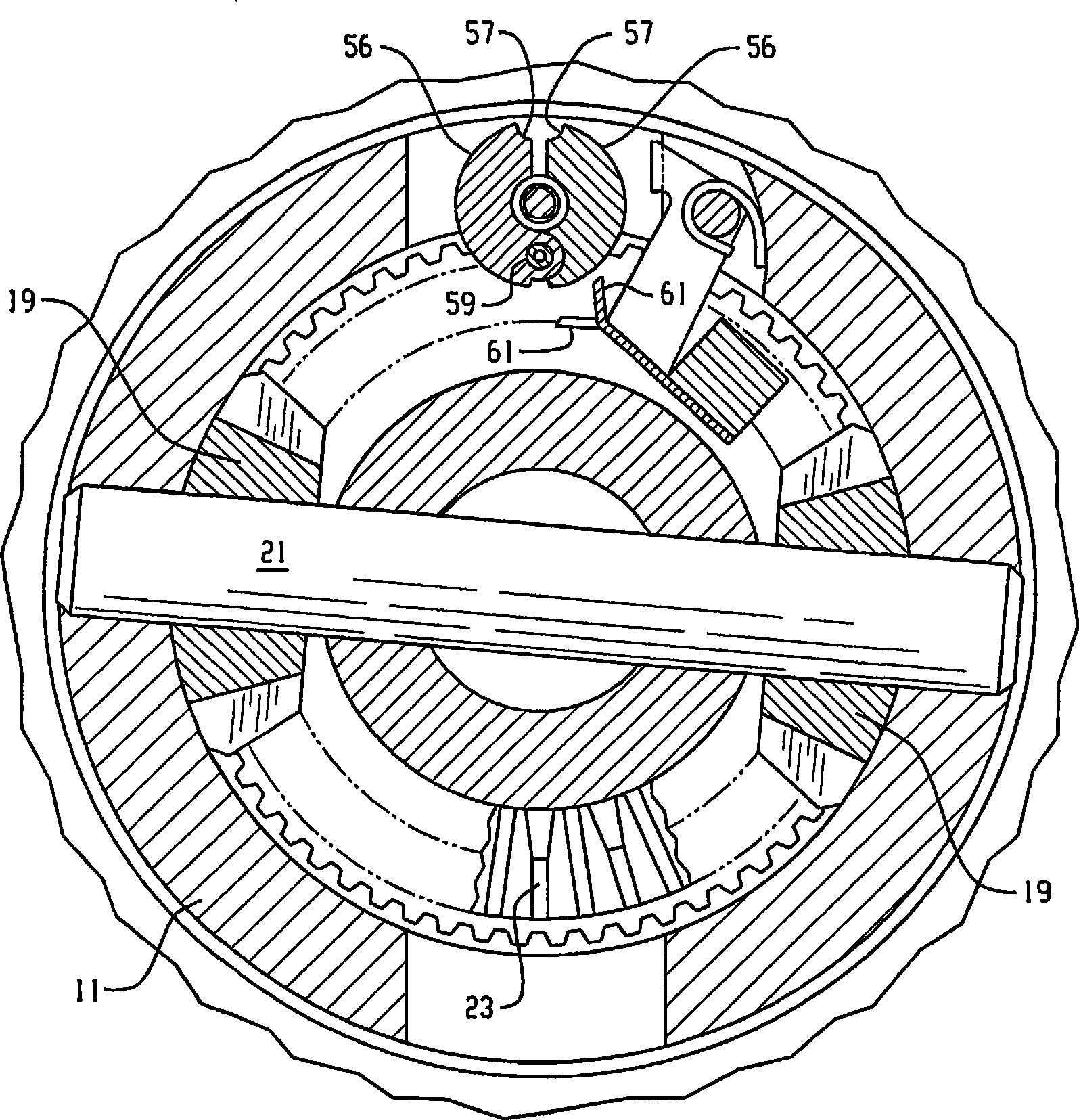 Mechanical locking differential lockout mechanism