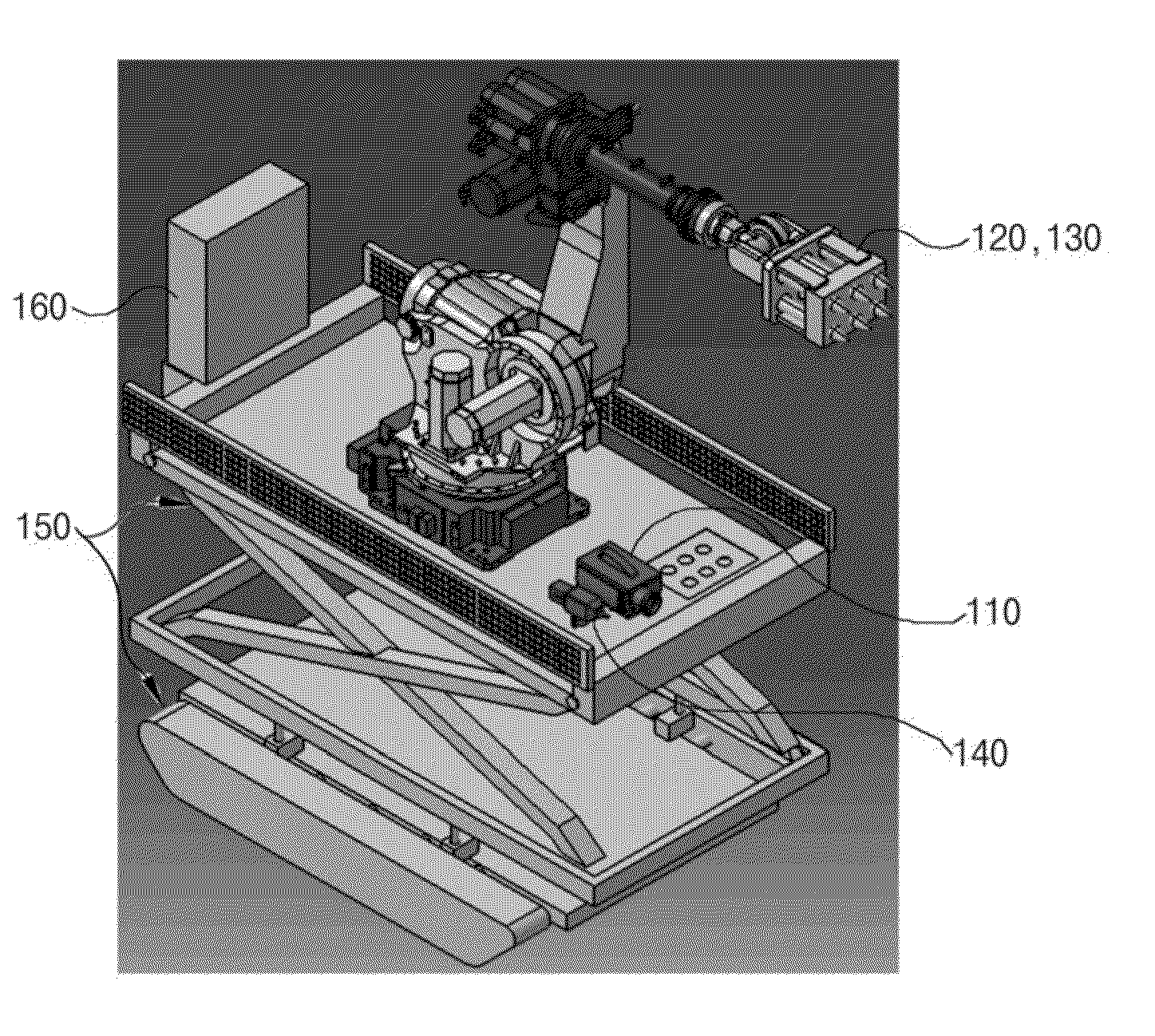 Robot for managing structure and method of controlling the robot