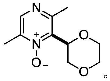 Application of 1,4-dioxane-substituted pyrazine nitrogen oxide to tobacco product perfuming, tobacco perfuming additive and tobacco product