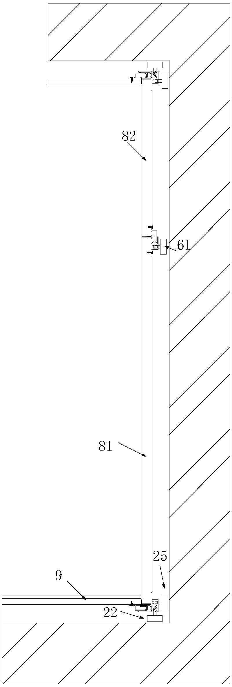 Wall surface assembly and installation method