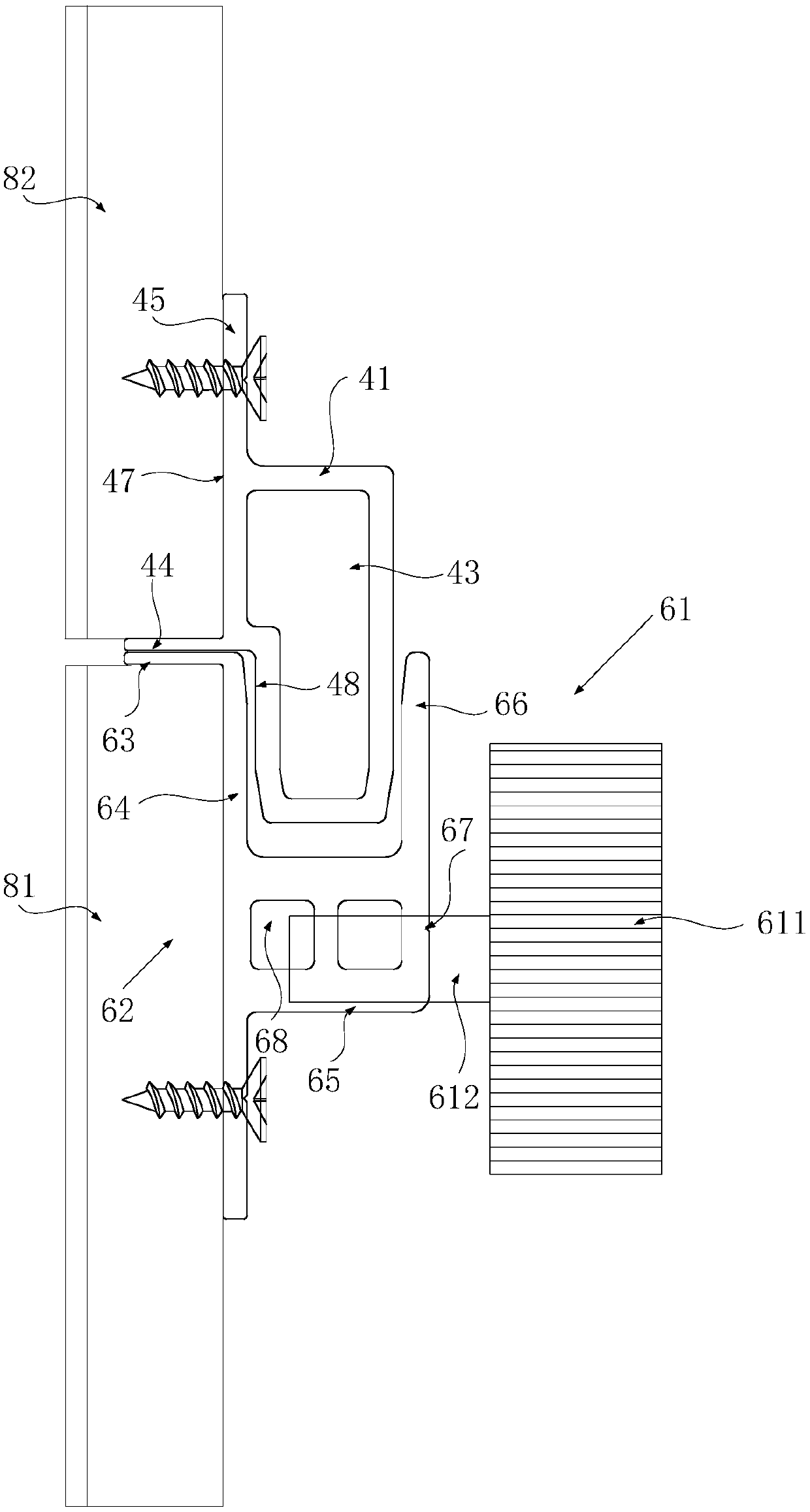 Wall surface assembly and installation method